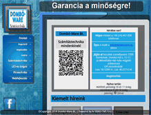 Tablet Screenshot of domboware.hu